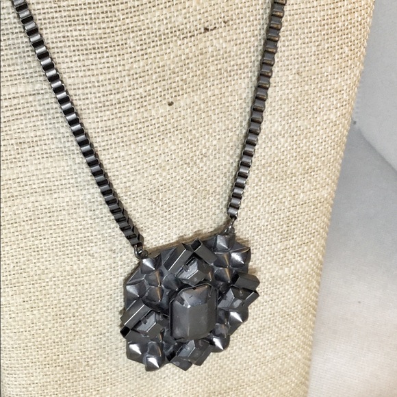 Med Length necklace chain unique metal sculpture - Picture 4 of 5